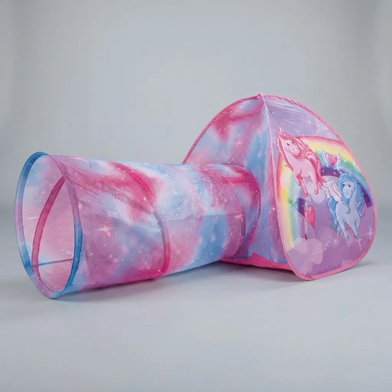 CARPA IGLU CON TUNEL PARA NIÑAS ROSADA - 4