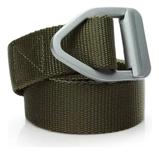 CINTURON ARMY TACTICO MILITAR AJUSTABLE 1.32 CM VERDE - 1