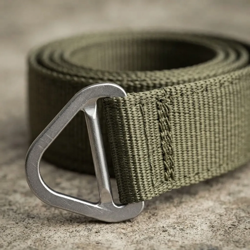 CINTURON ARMY TACTICO MILITAR AJUSTABLE 1.32 CM VERDE - 3