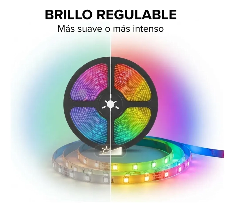 CINTA LED RGB 5 METROS BLUETOOTH CONTROL CELULAR - 5