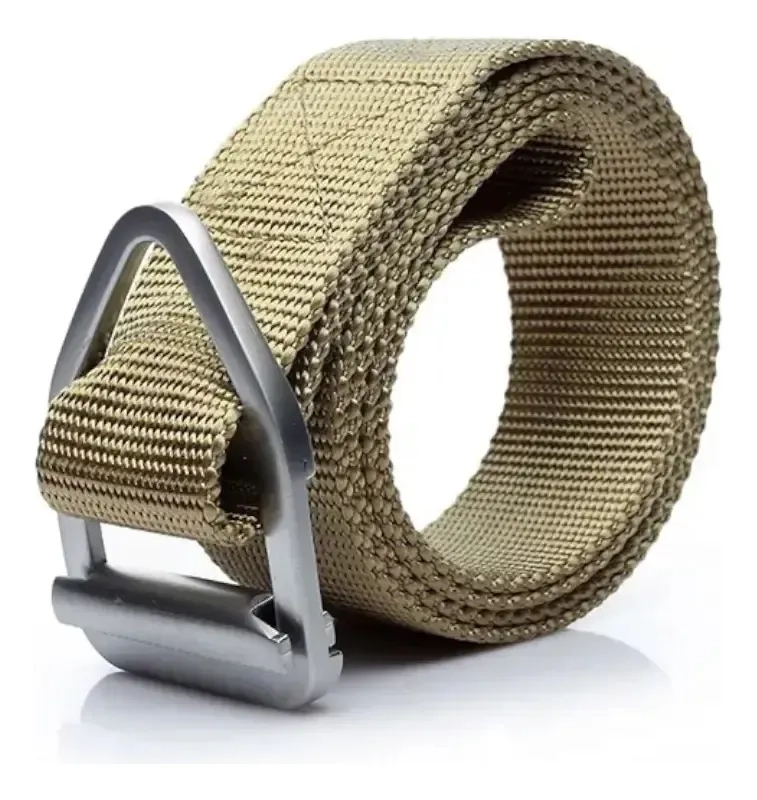 CINTURON ARMY TACTICO MILITAR AJUSTABLE 1.32 CM CAFE - 1