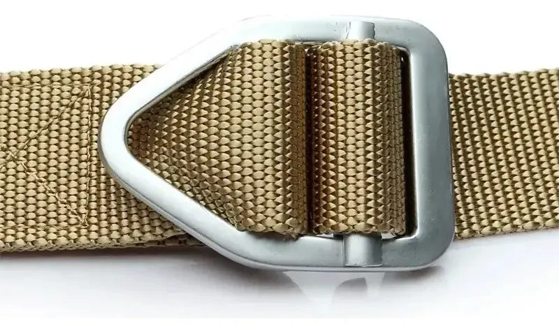 CINTURON ARMY TACTICO MILITAR AJUSTABLE 1.32 CM CAFE - 4