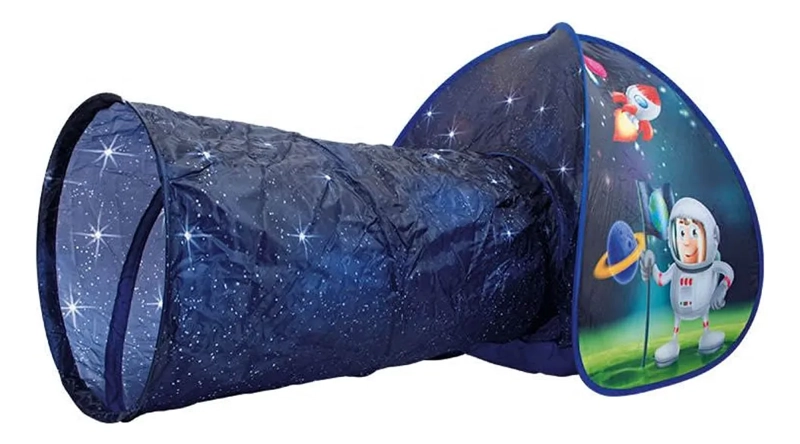 CARPA IGLU CON TUNEL PARA NIÑOS AZUL - 1