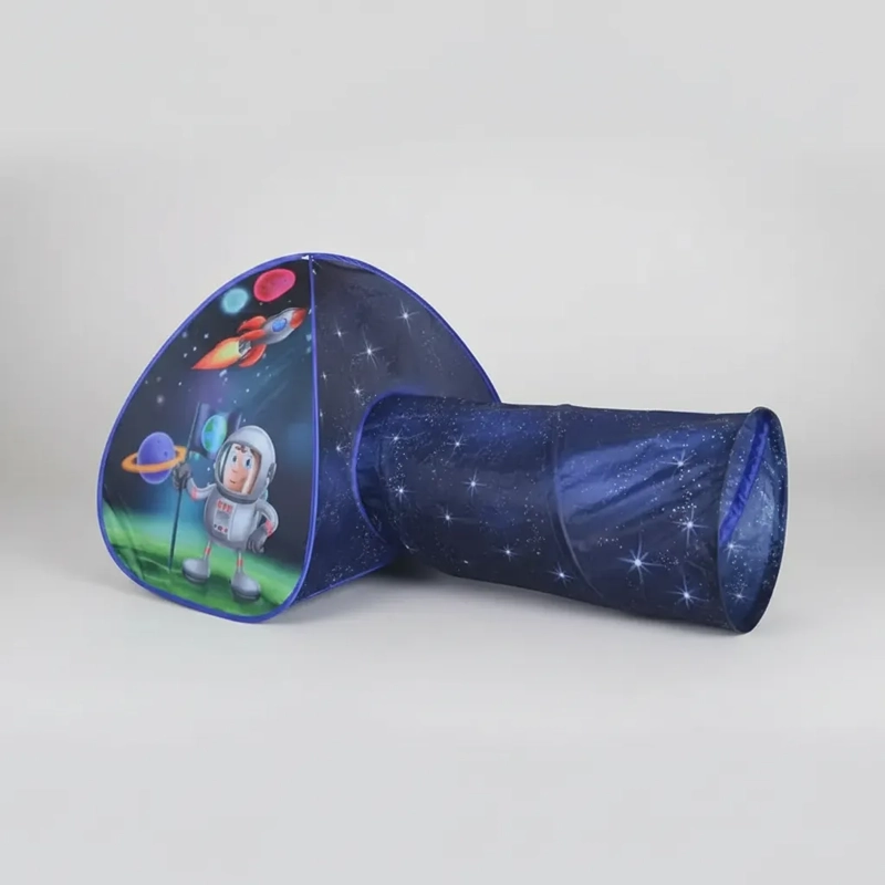 CARPA IGLU CON TUNEL PARA NIÑOS AZUL - 4