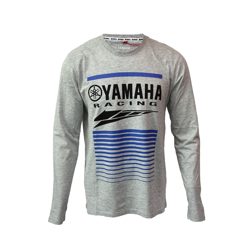 POLERA DE HOMBRE MANGA LARGA YAMAHA RACING GRIS - 1