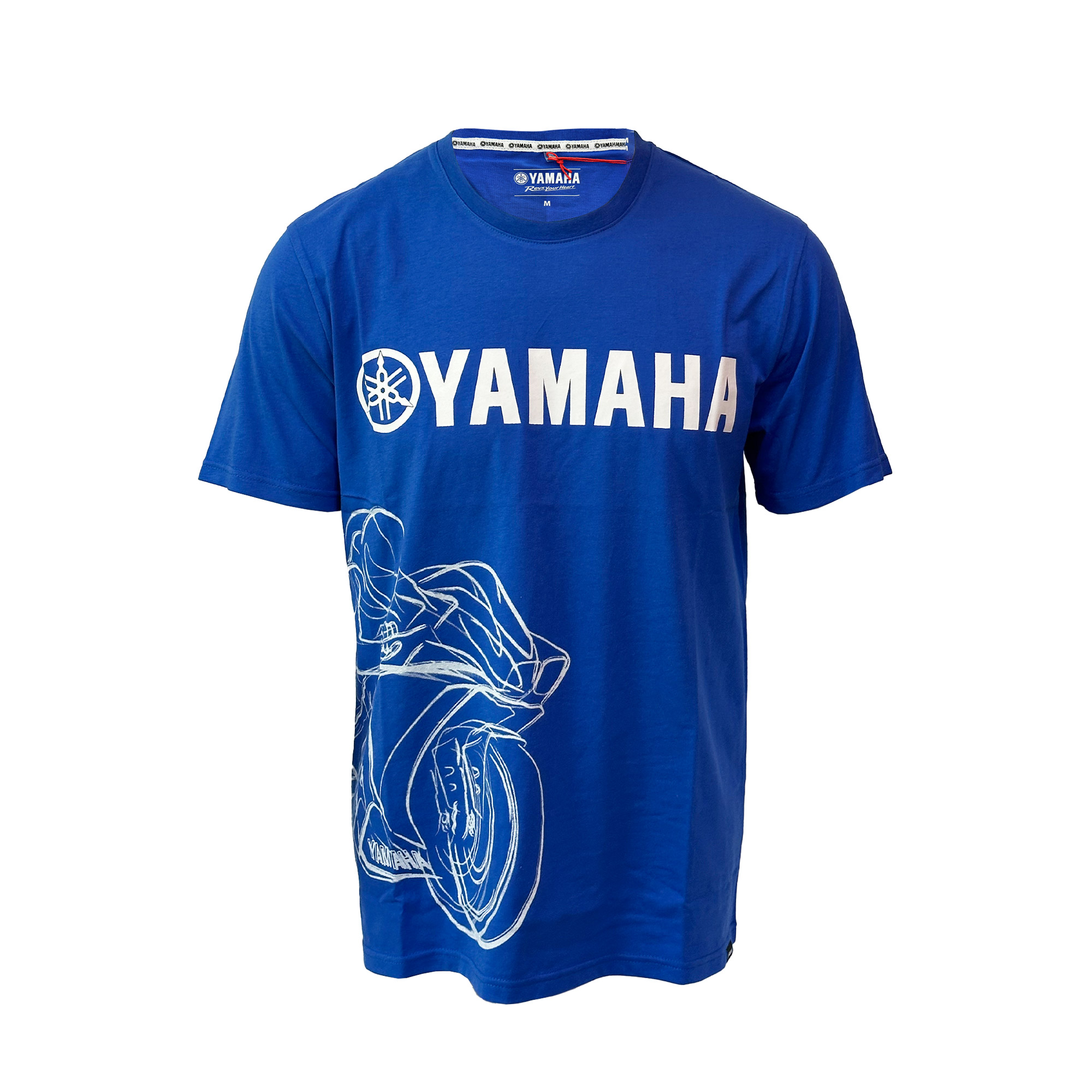 POLERA DE HOMBRE MANGA CORTA YAMAHA SHADOW AZUL - 1