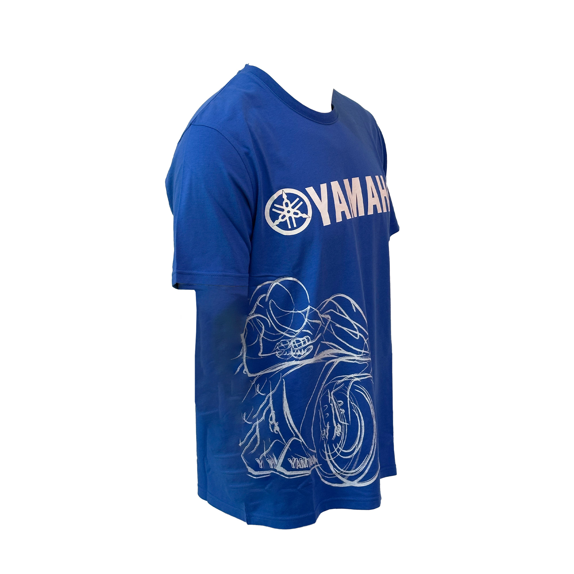 POLERA DE HOMBRE MANGA CORTA YAMAHA SHADOW AZUL - 2