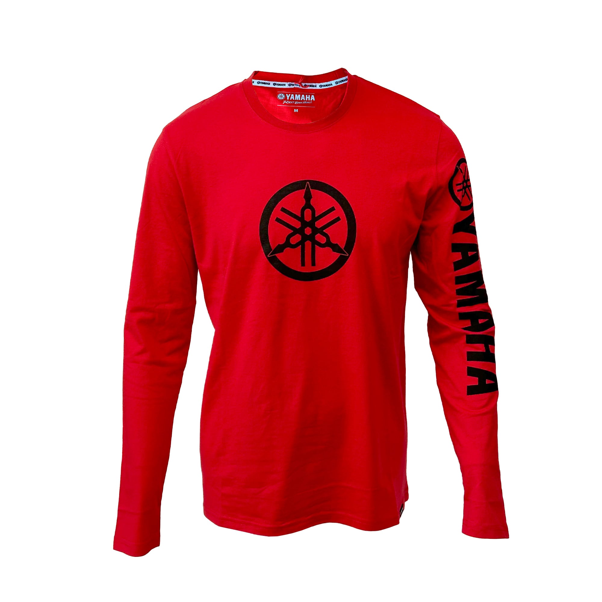POLERA DE HOMBRE MANGA LARGA YAMAHA DIAPASON ROJA - 1