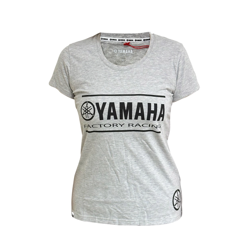 POLERA DE MUJER MANGA CORTA YAMAHA FACT RACING GRIS - 1