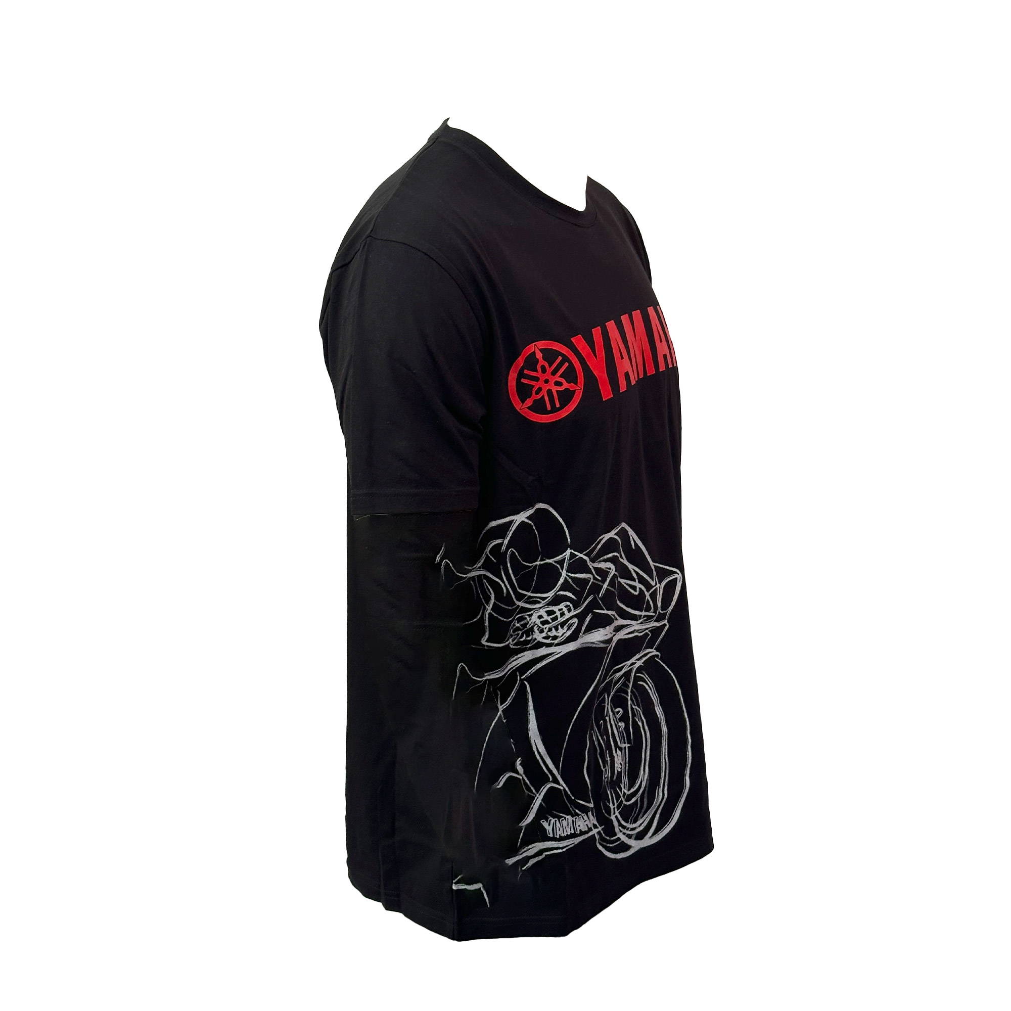 POLERA DE HOMBRE MANGA CORTA YAMAHA HOMBRE SHADOW NEGRO - 2
