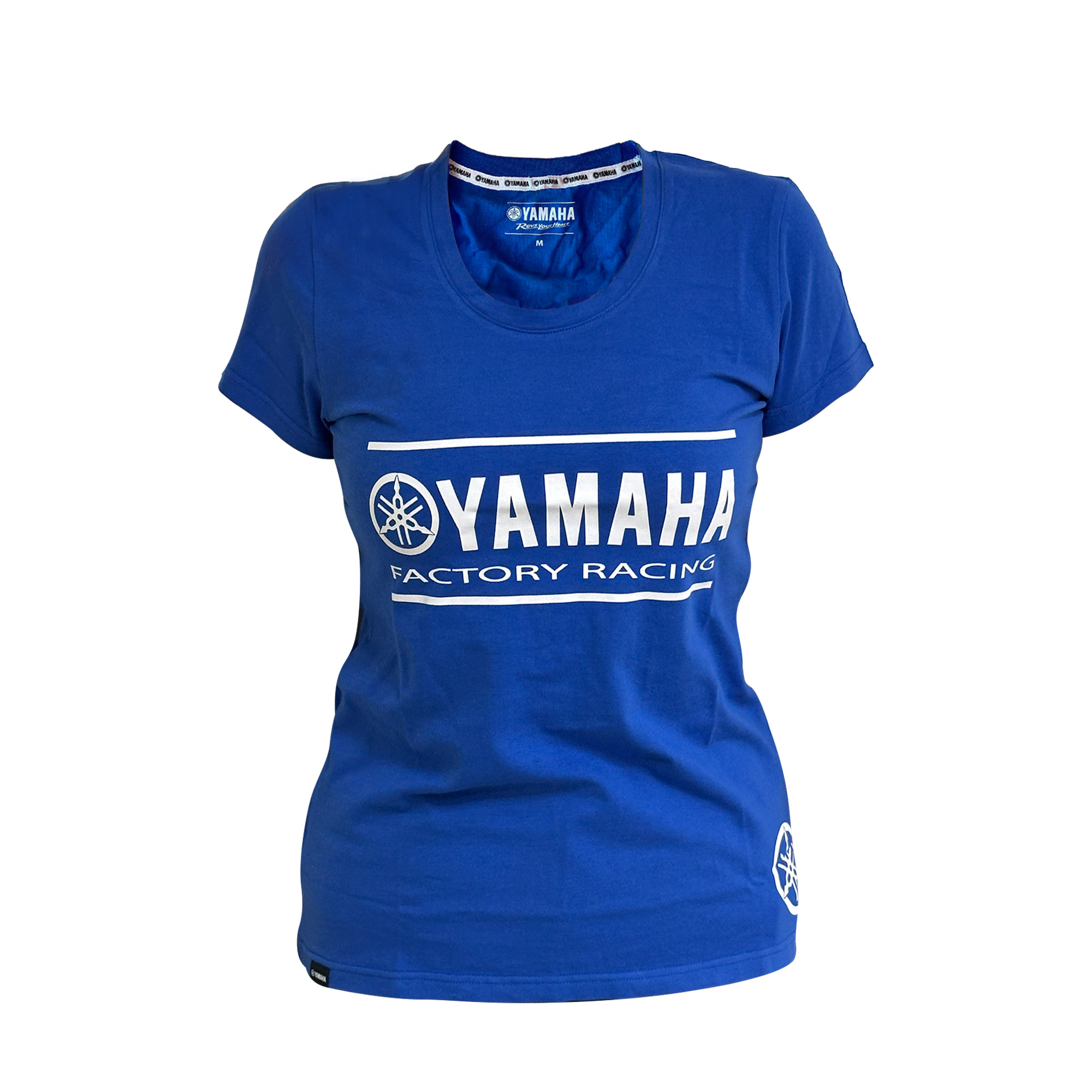 POLERA DE MUJER MANGA CORTA YAMAHA FACT RACING AZUL - 1