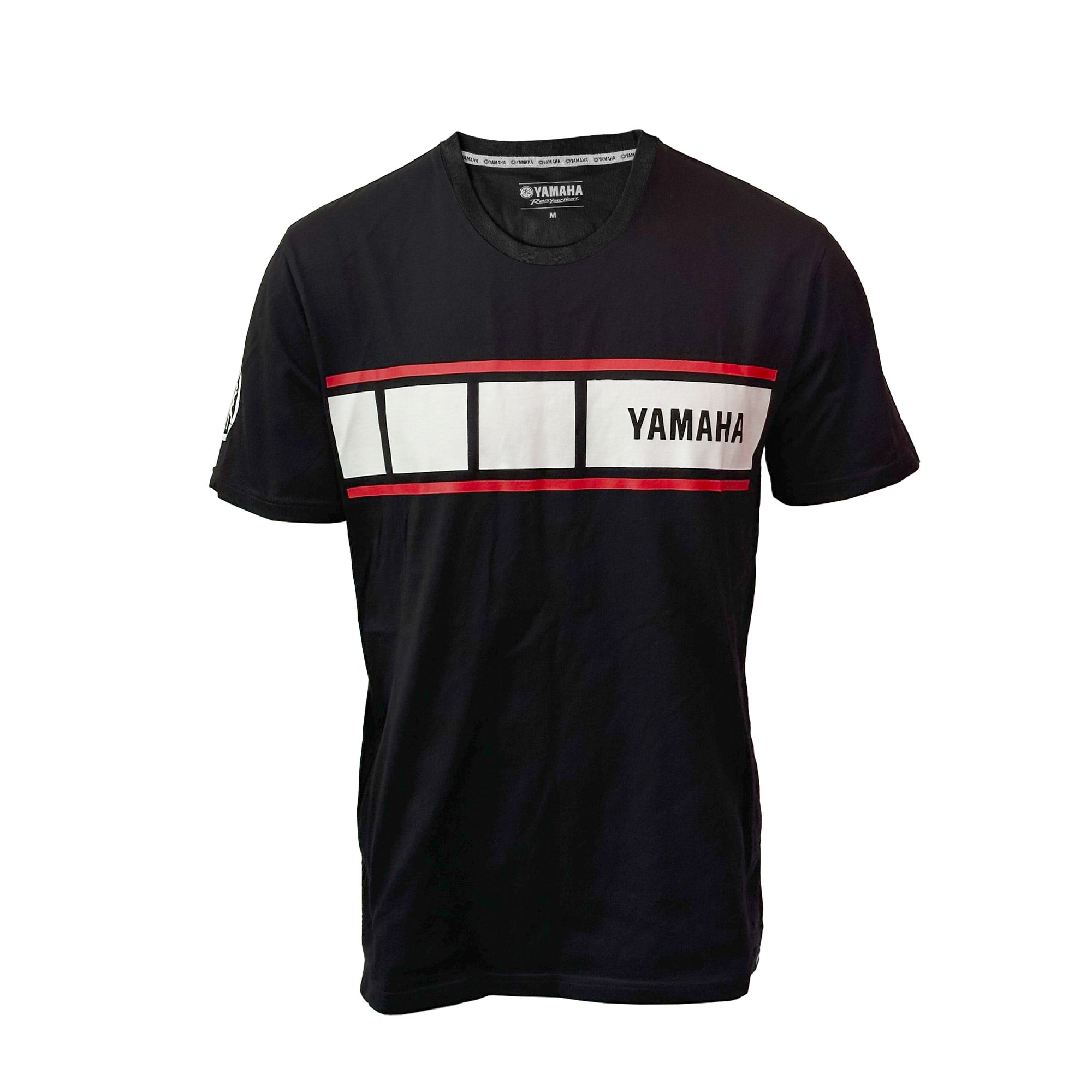 POLERA DE HOMBRE MANGA CORTA YAMAHA RIBBON NEGRO - 1