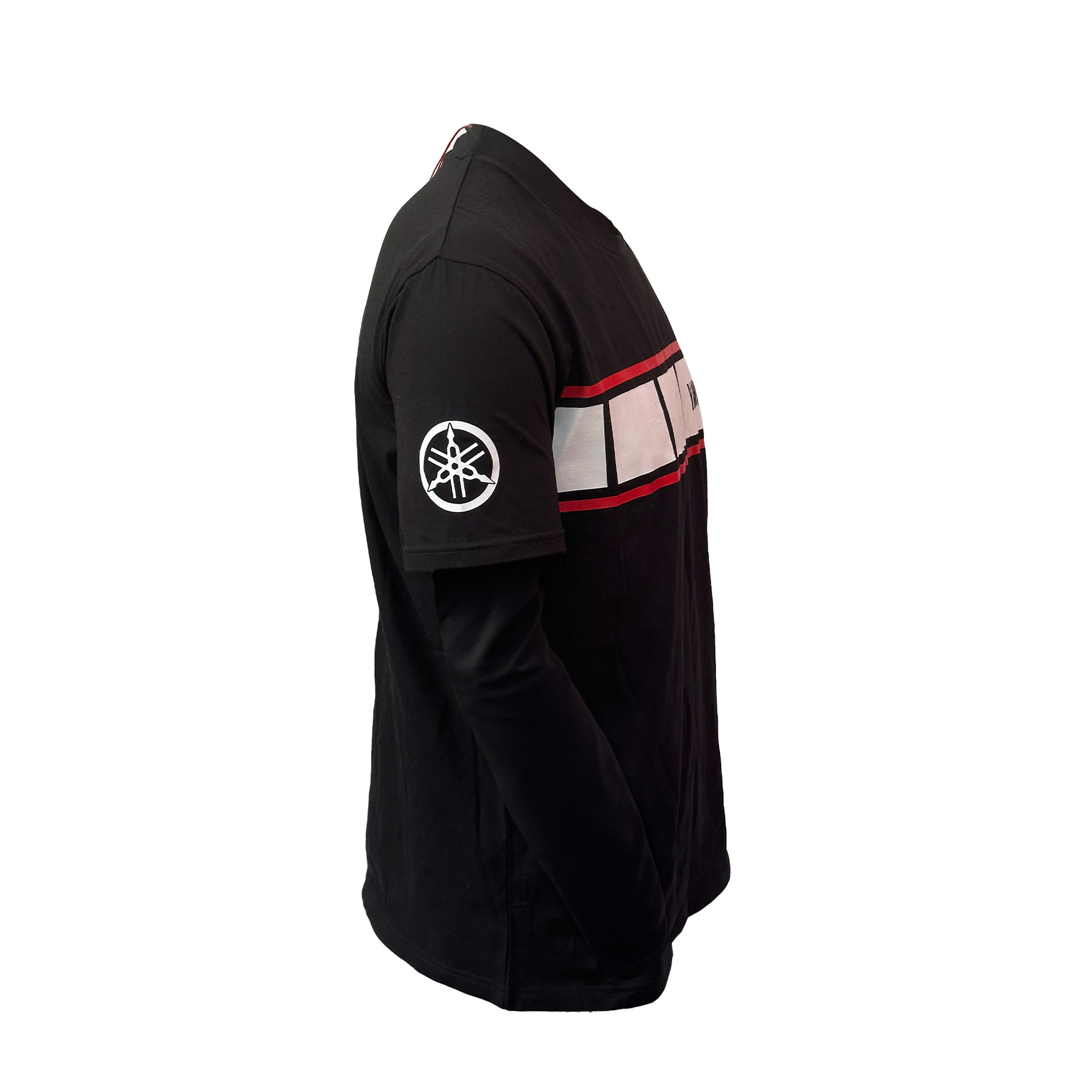 POLERA DE HOMBRE MANGA CORTA YAMAHA RIBBON NEGRO - 2