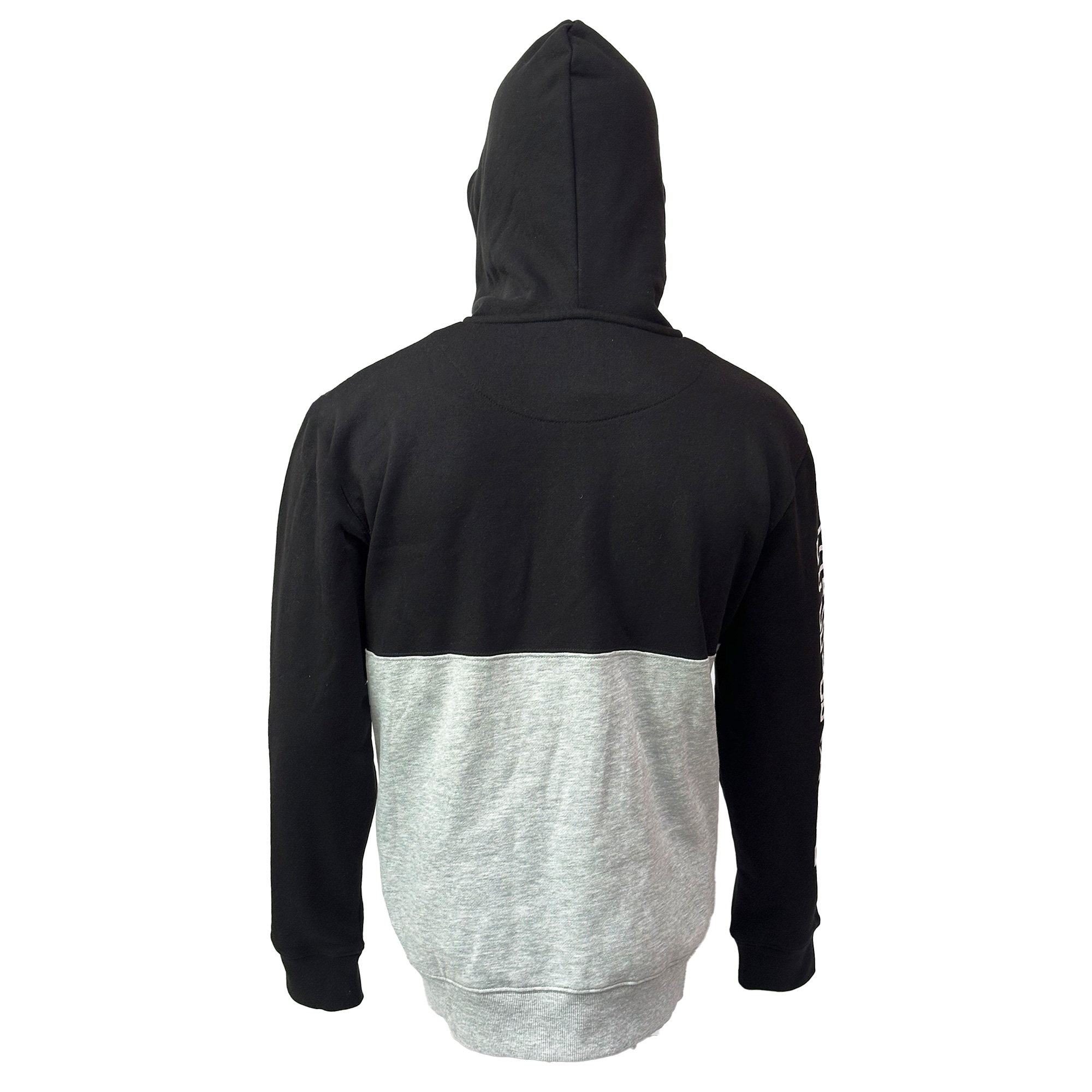 POLERÓN DE HOMBRE YAMAHA MANGA LARGA HOOD NEGRO GRIS - 3