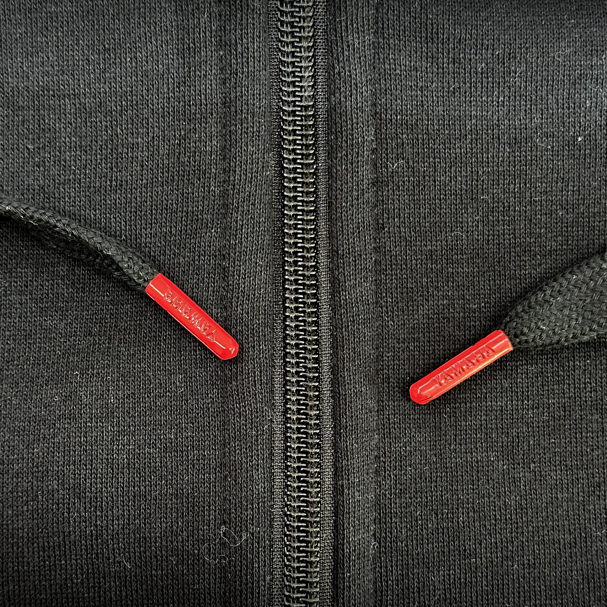 POLERÓN DE HOMBRE YAMAHA MANGA LARGA HOOD NEGRO GRIS - 7