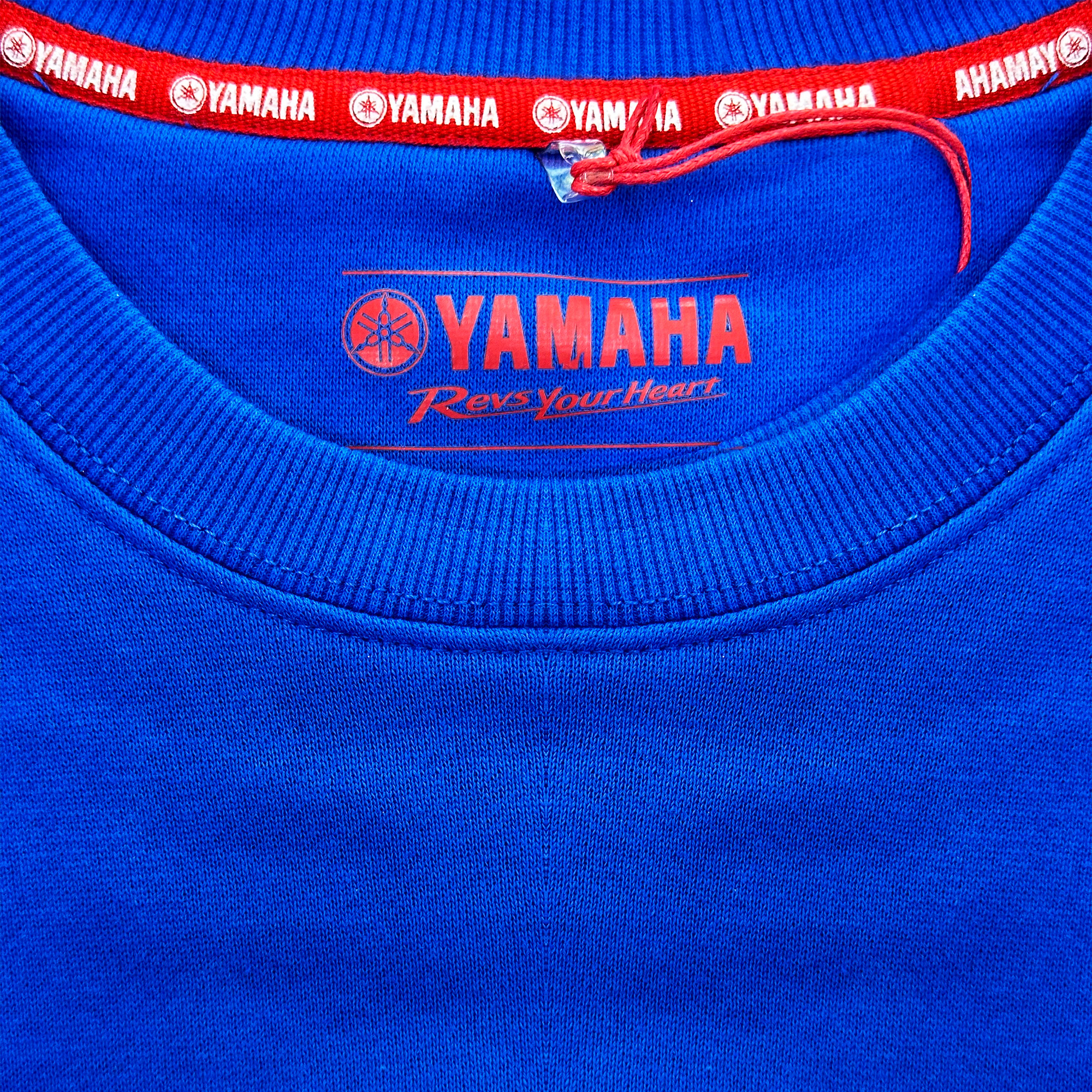 POLERÓN DE HOMBRE YAMAHA MANGA LARGA BASIC AZUL - 2