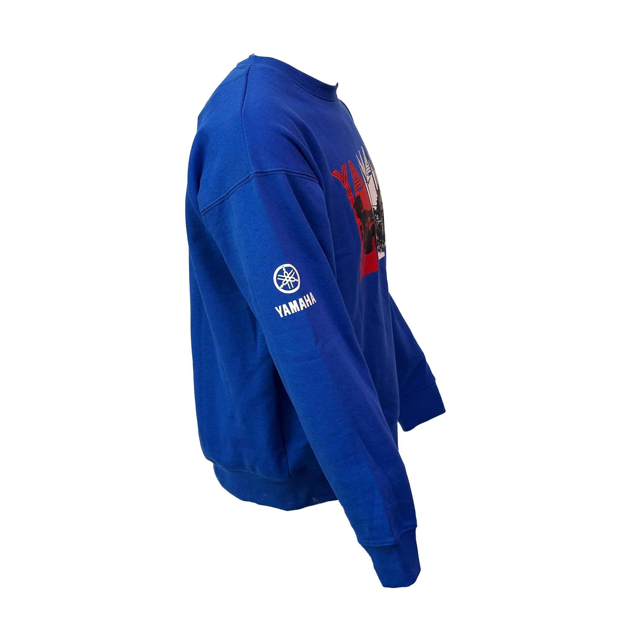 POLERÓN DE HOMBRE YAMAHA MANGA LARGA BASIC AZUL - 3