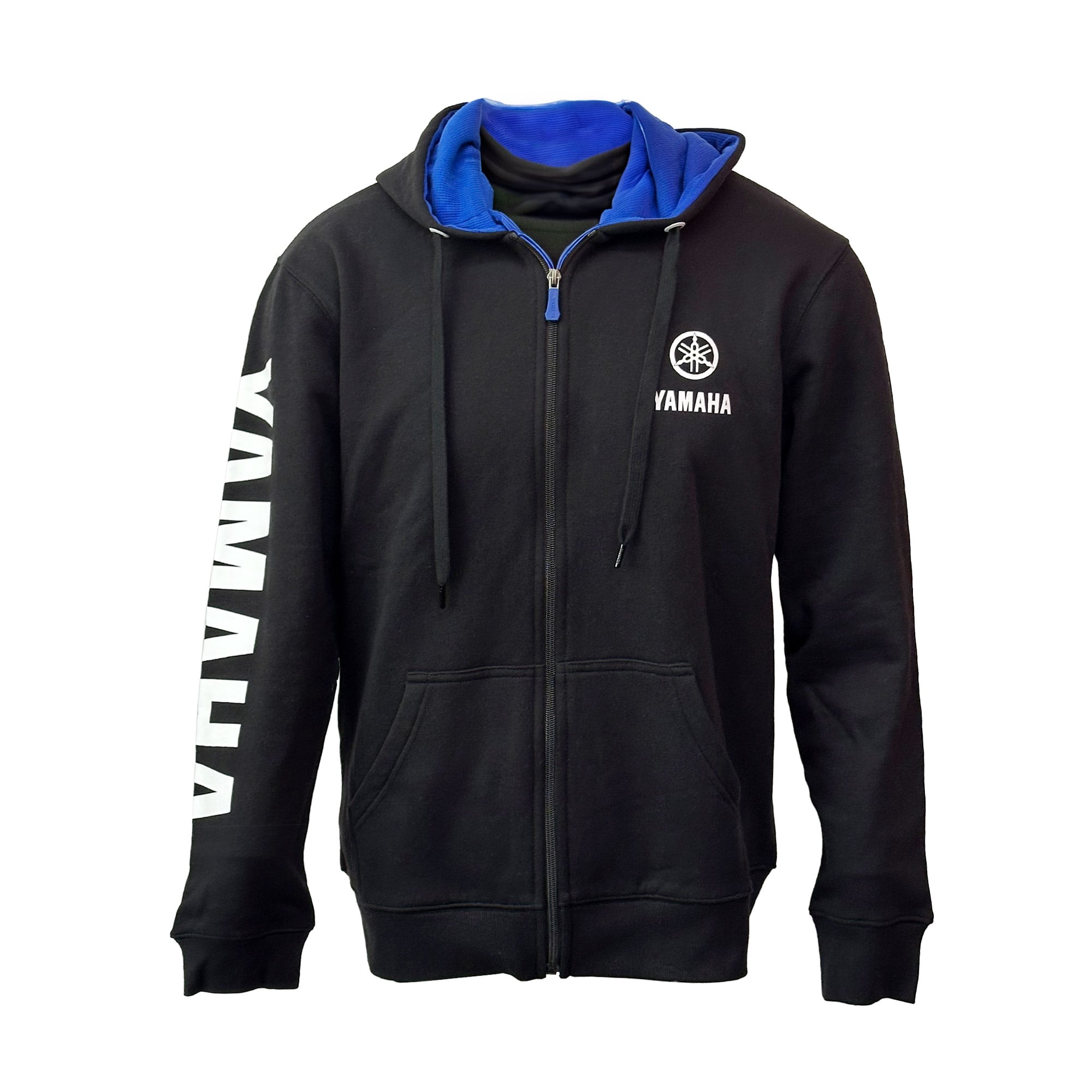 POLERÓN DE HOMBRE YAMAHA MANGA LARGA FULL ZIPPER NEGRO - 1