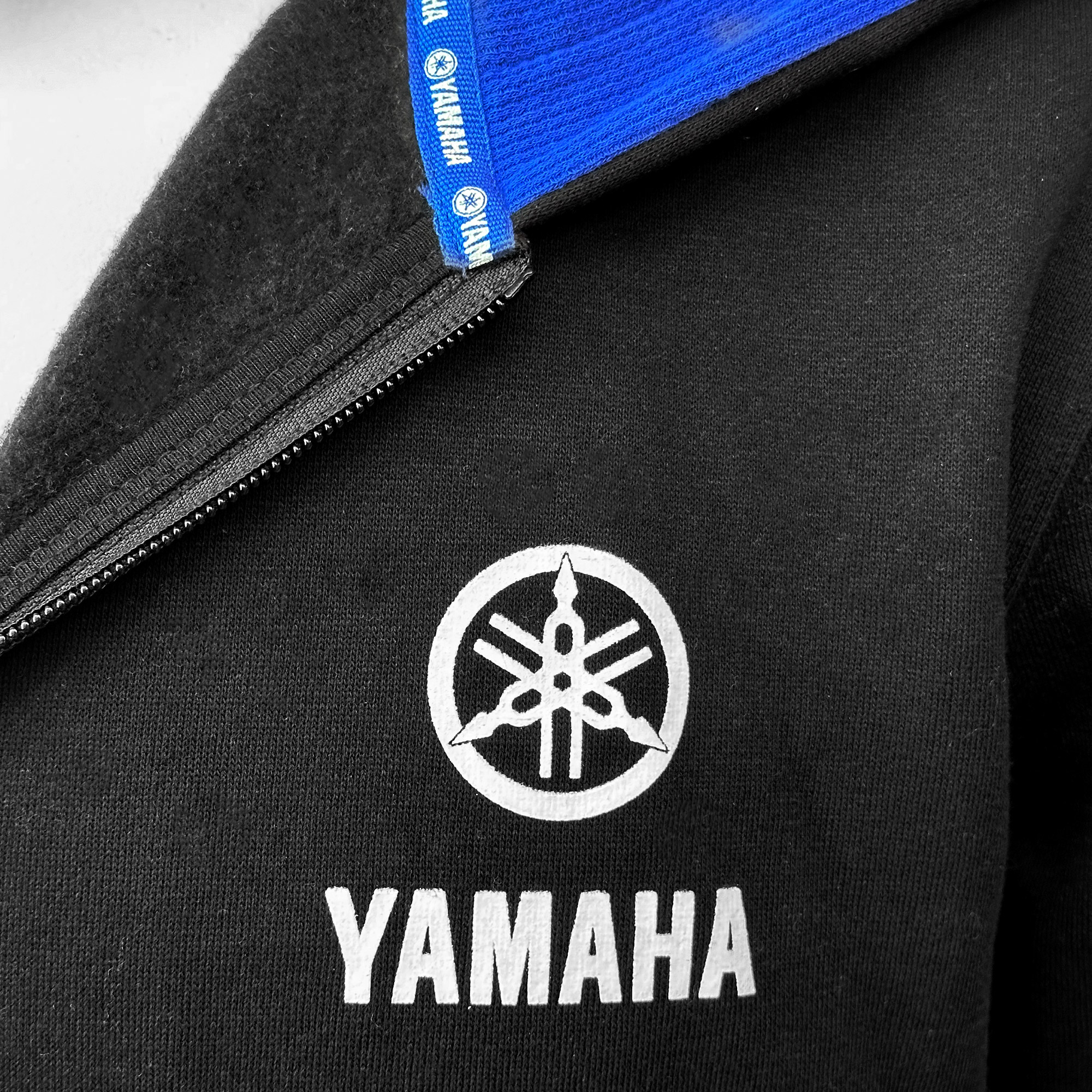 POLERÓN DE HOMBRE YAMAHA MANGA LARGA FULL ZIPPER NEGRO - 6