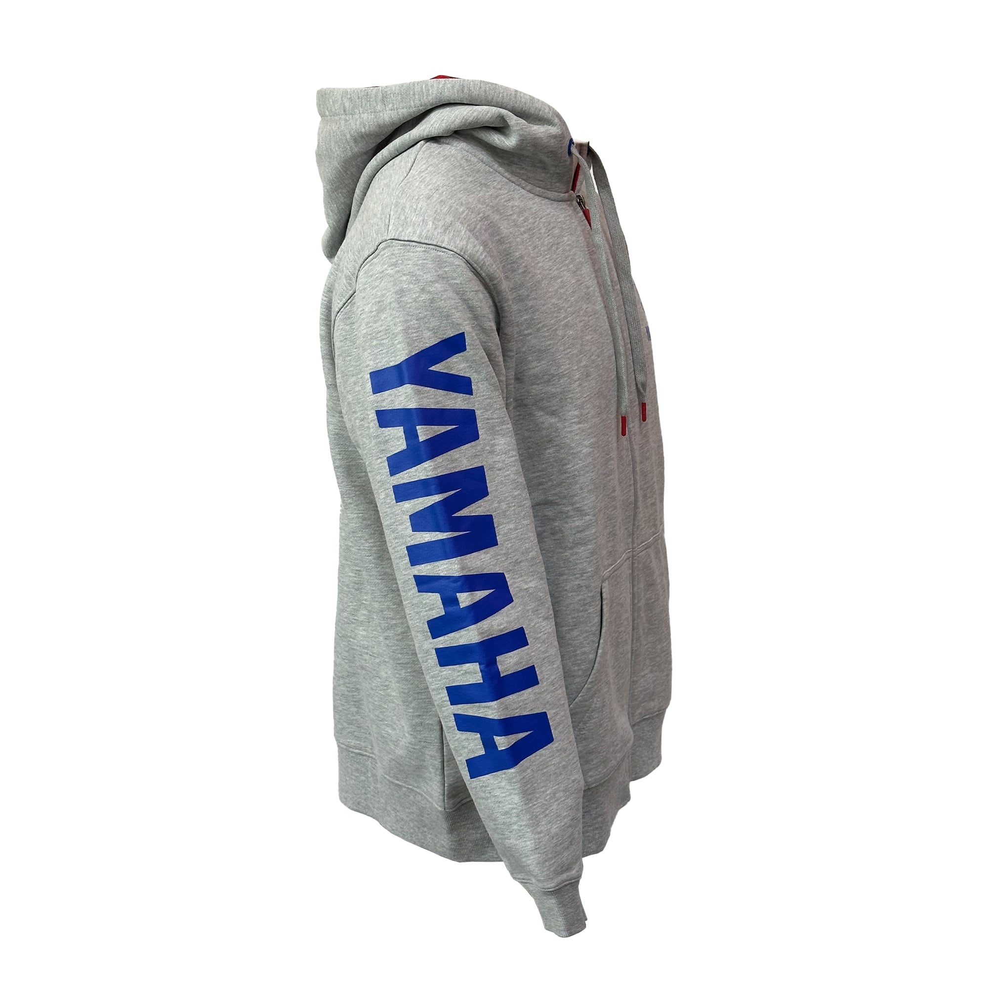 POLERÓN DE HOMBRE YAMAHA MANGA LARGA FULL ZIPPER GRIS - 2