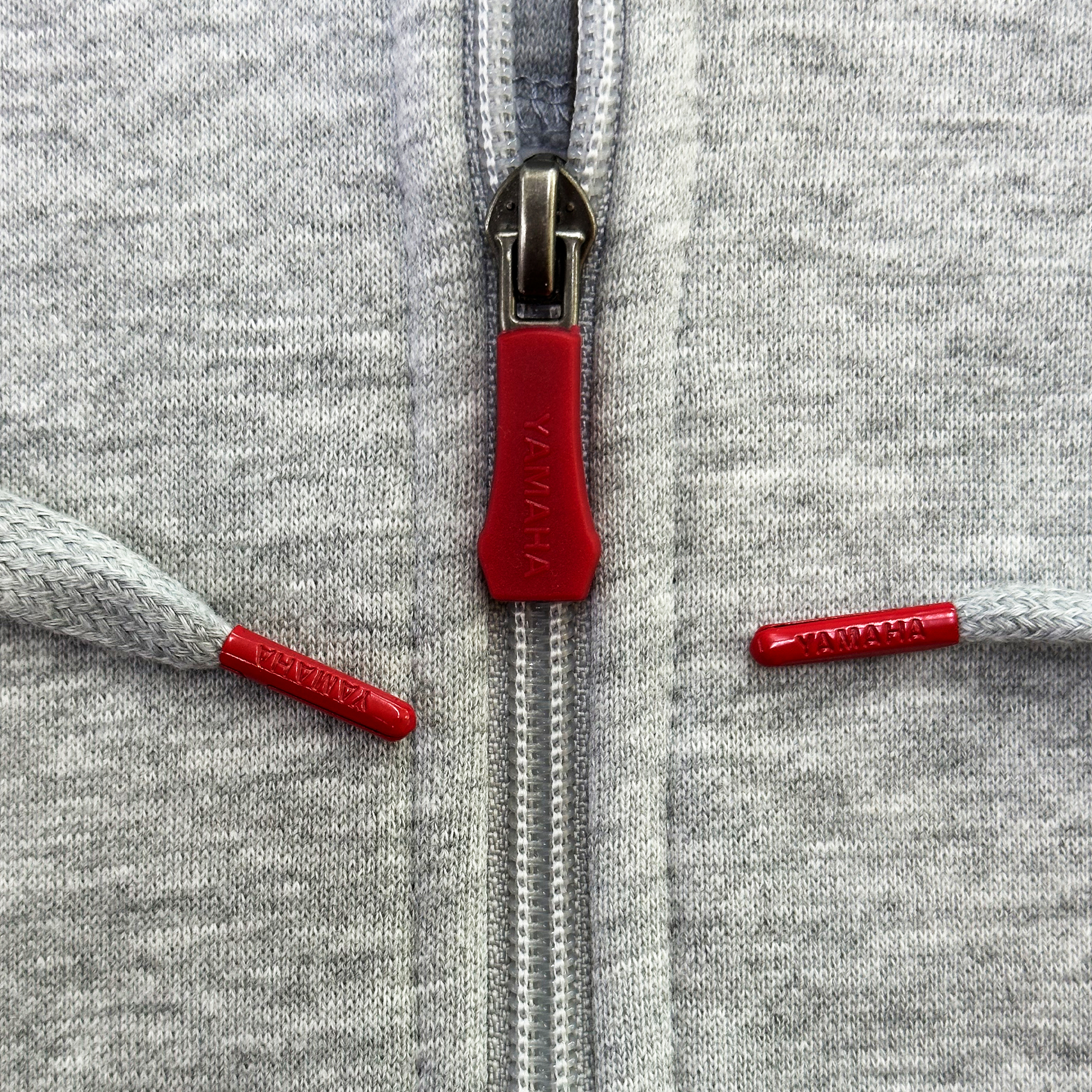 POLERÓN DE HOMBRE YAMAHA MANGA LARGA FULL ZIPPER GRIS - 7