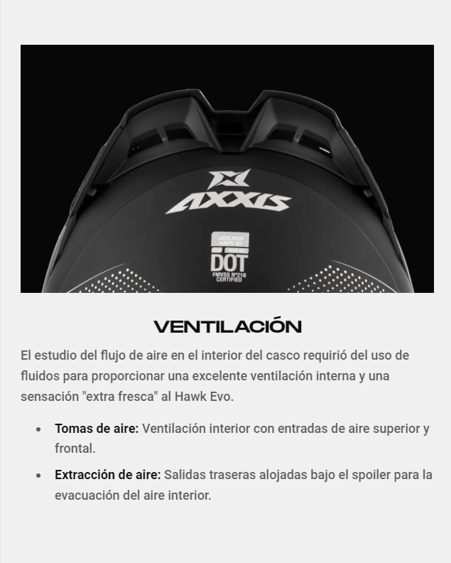 CASCO AXXIS HAWK SV EVO CUBIK NARANJA FLUOR MATE - 5
