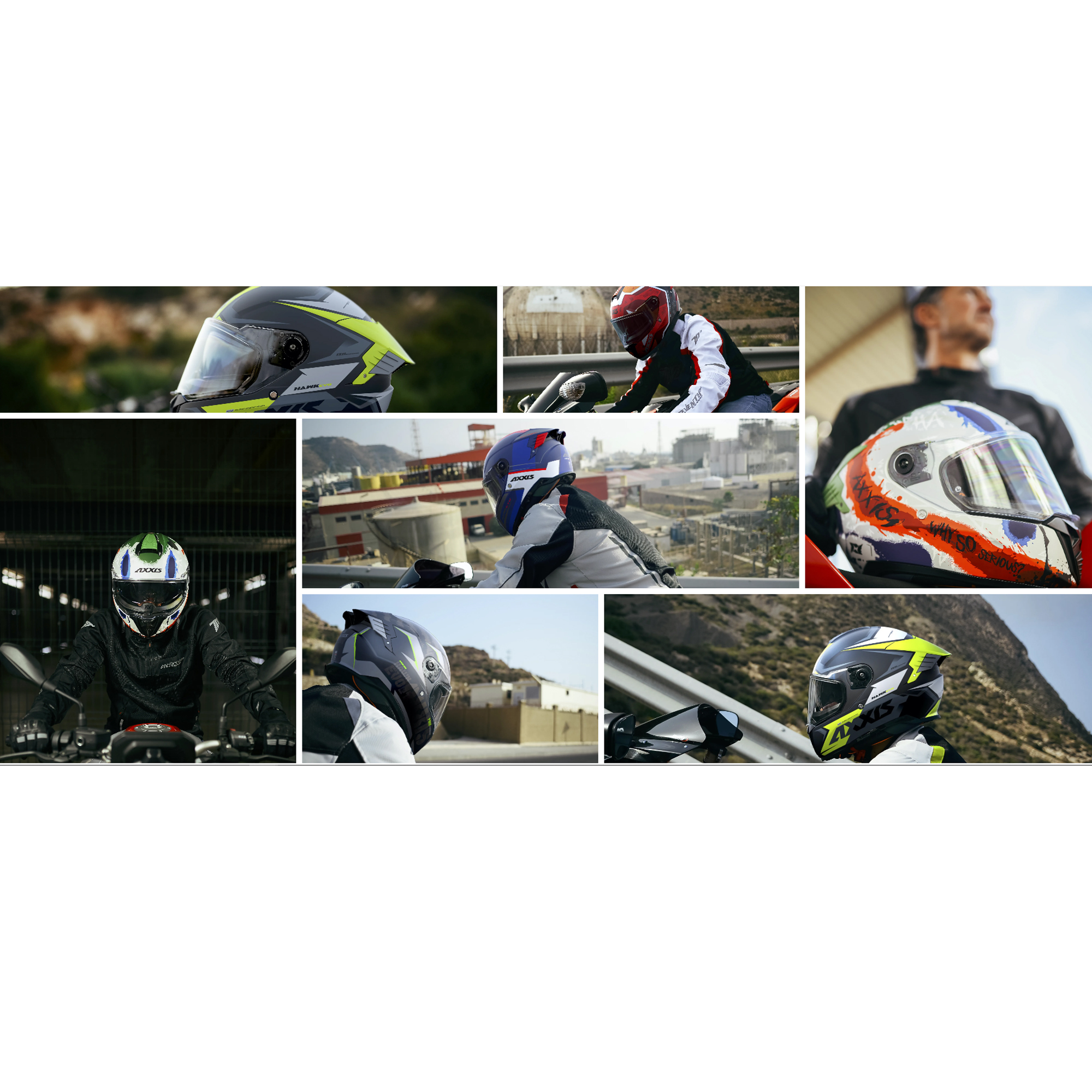 CASCO AXXIS HAWK SV EVO CUBIK NARANJA FLUOR MATE - 8
