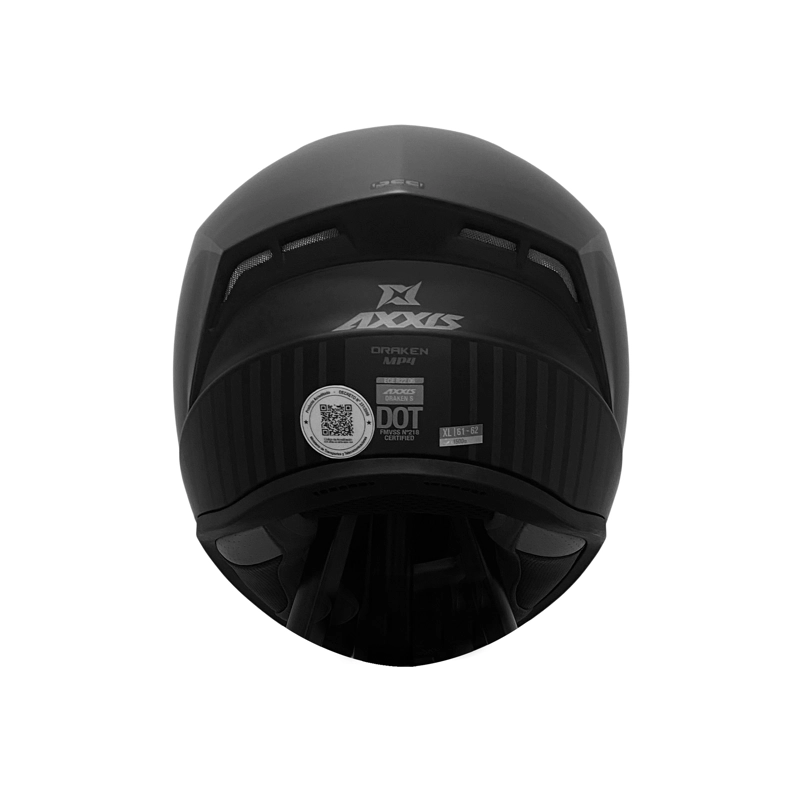 CASCO INTEGRAL AXXIS DRAKEN MP4 NEGRO MATE - 7