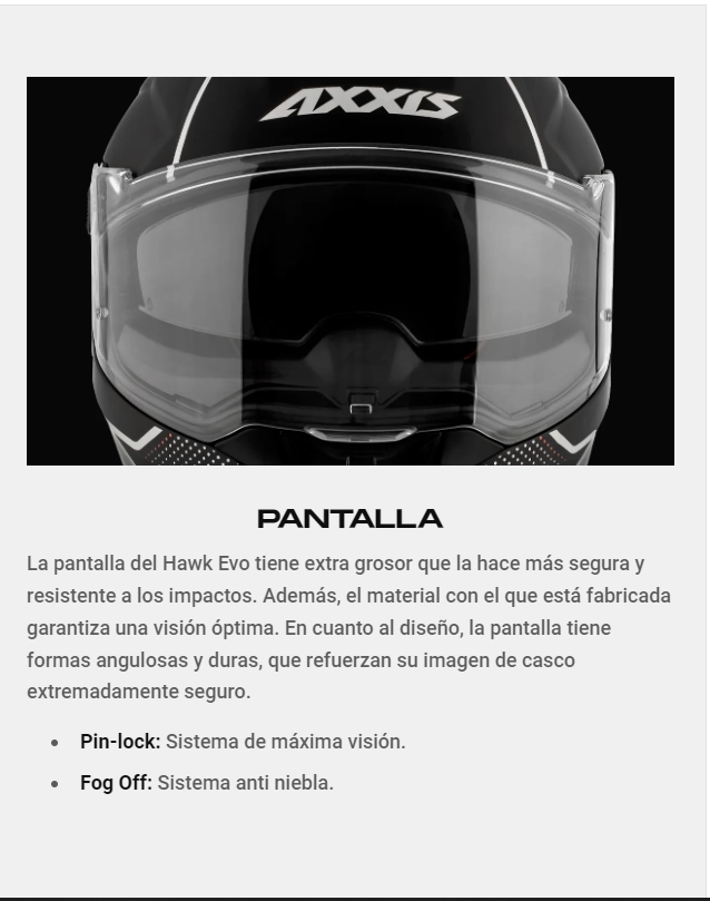 CASCO AXXIS HAWK SV EVO DAYTONA AZUL MATE CE 22.06 - 9
