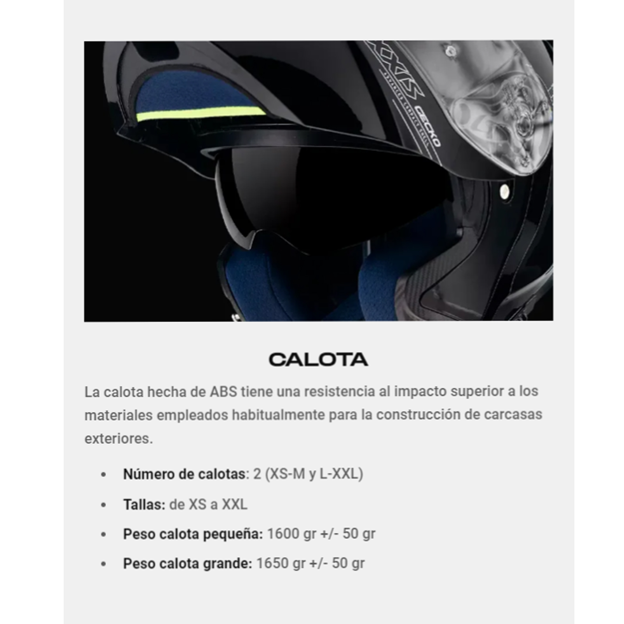 CASCO ABATIBLE AXXIS GECKO SV CAPITAL MATE - 9