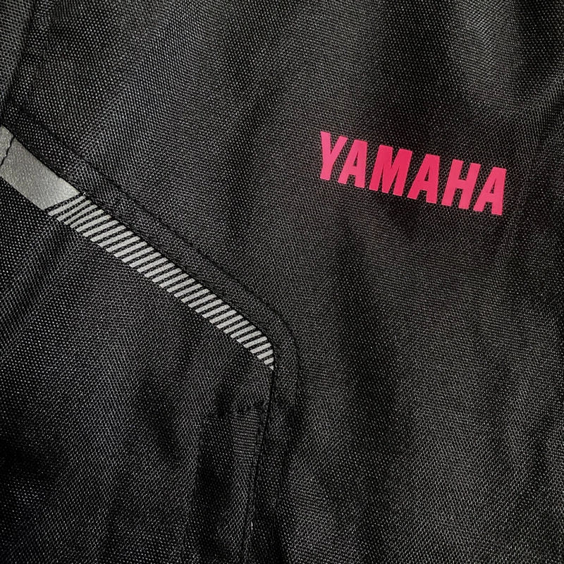 CHAQUETA YAMAHA RAILWAY MUJER TOURING NEGRO ROSADO - 4