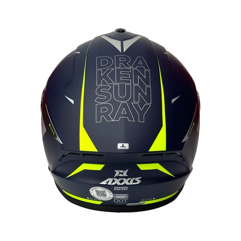 CASCO INTEGRAL AXXIS DRAKEN S SUNRAY C2 FLUOR MATE - 4