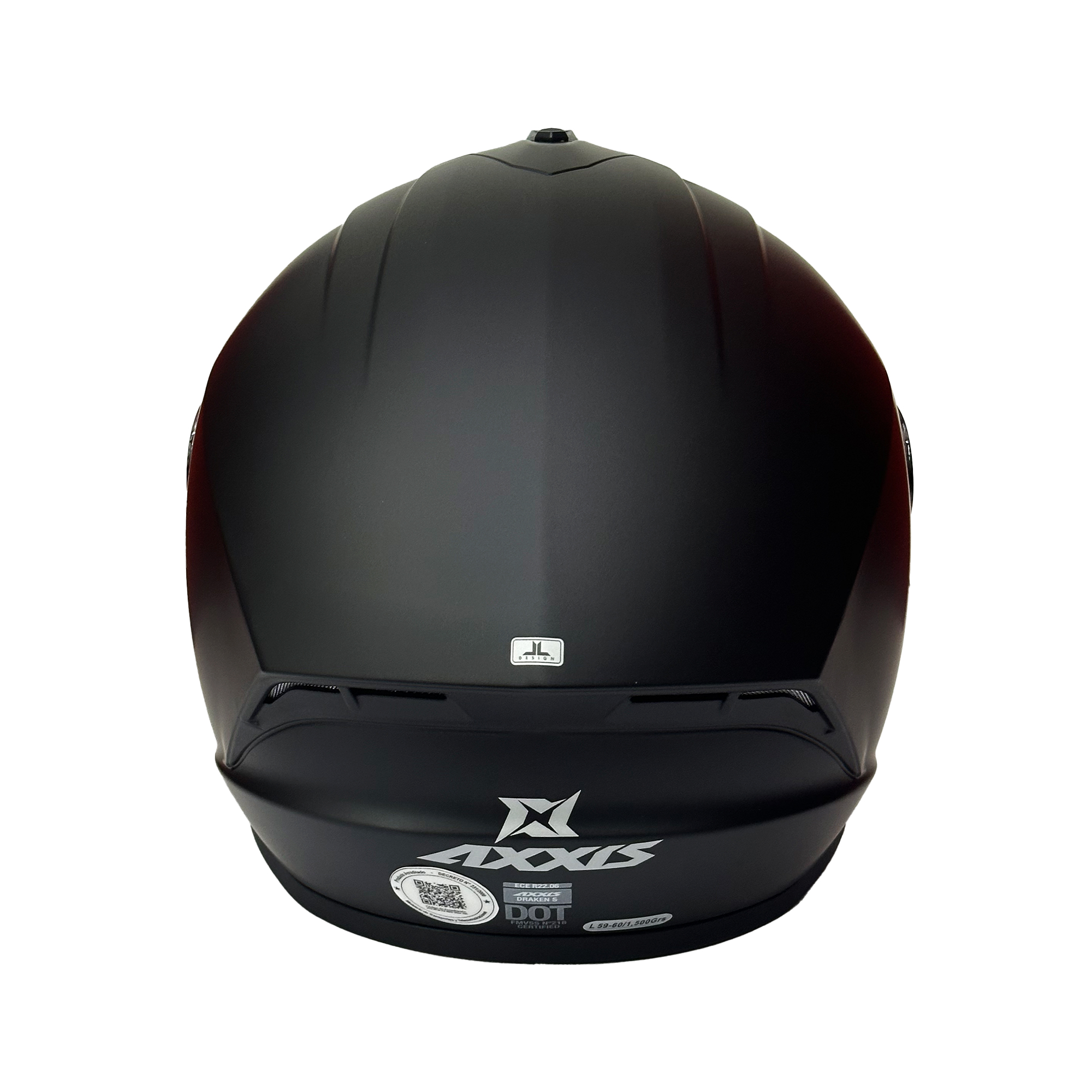 CASCO INTEGRAL AXXIS DRAKEN NEGRO MATE - 4
