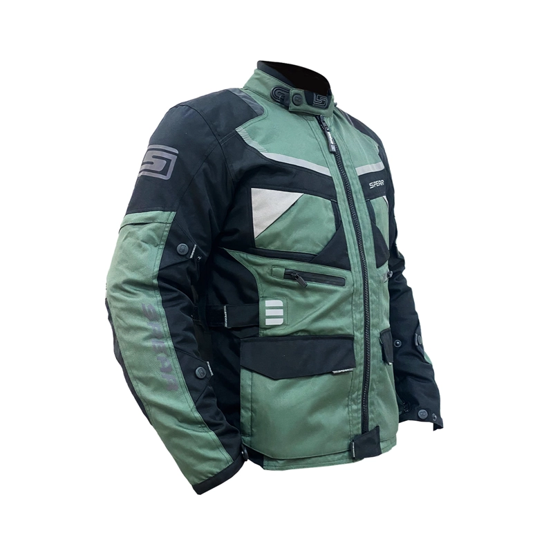 CHAQUETA DE MOTO SPEAR TORNADO MILITAR - 2