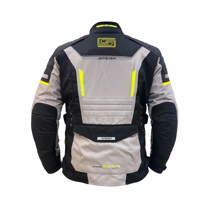 CHAQUETA DE MOTO SPEAR WORLD TOURING NEGRO - 3