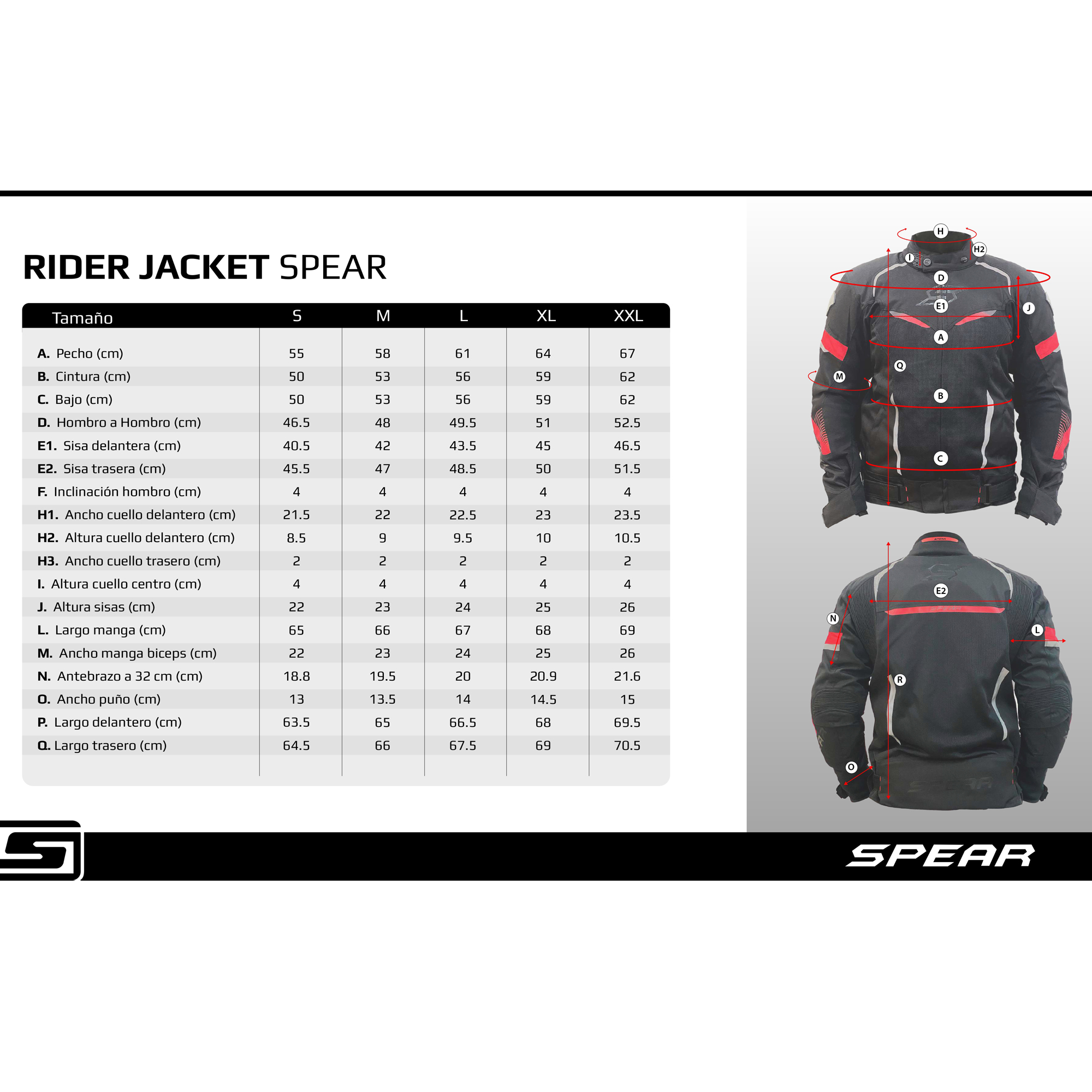 CHAQUETA DE MOTO SPEAR MIF RIDER AMARILLO - 6