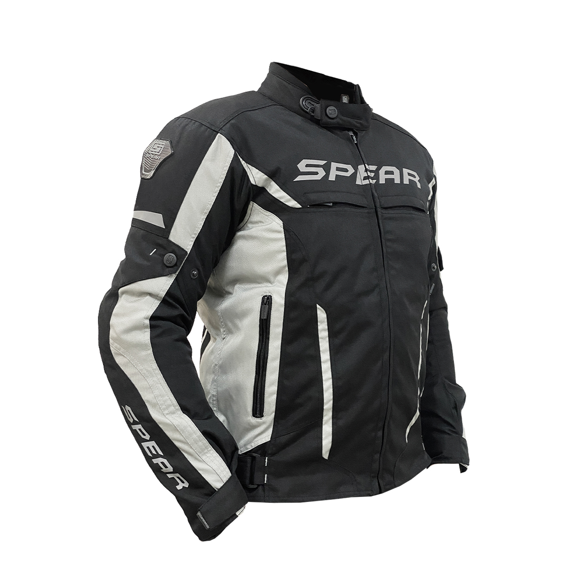 CHAQUETA DE MOTO SPEAR CONCORDE GRIS - 2