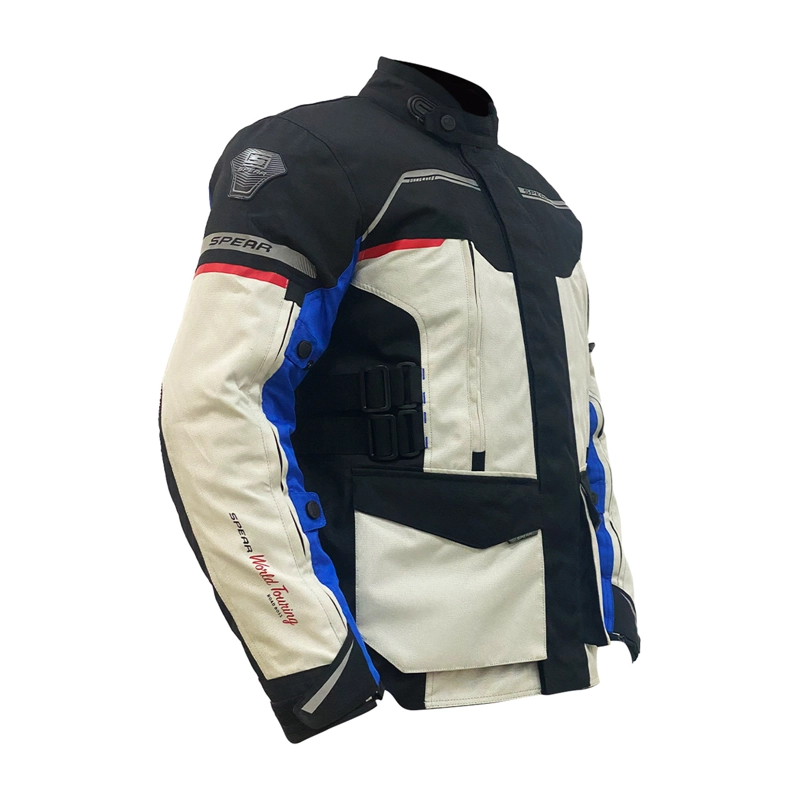 CHAQUETA DE MOTO SPEAR WORLD TOURING GRIS - 2