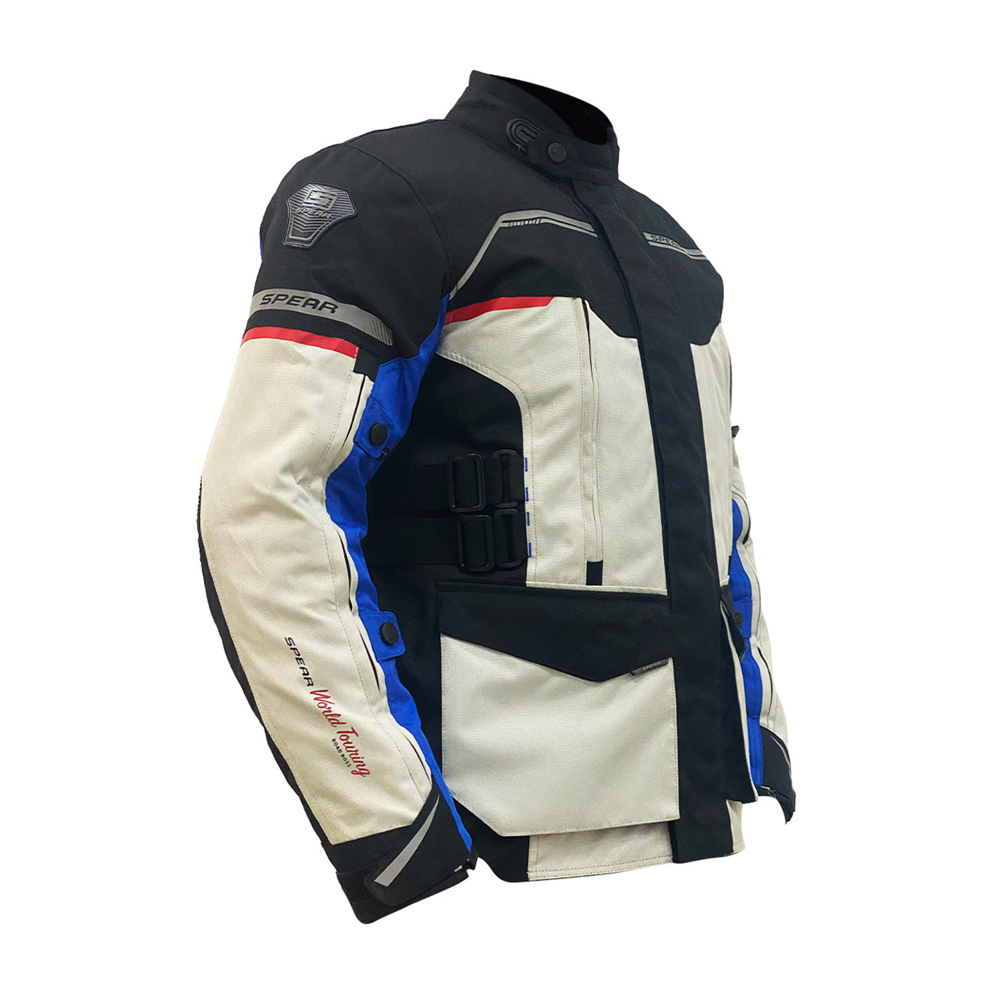 CHAQUETA DE MOTO SPEAR WORLD TOURING GRIS - 2