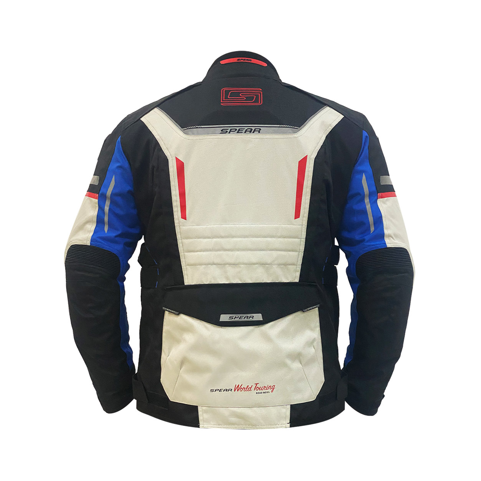 CHAQUETA DE MOTO SPEAR WORLD TOURING GRIS - 3