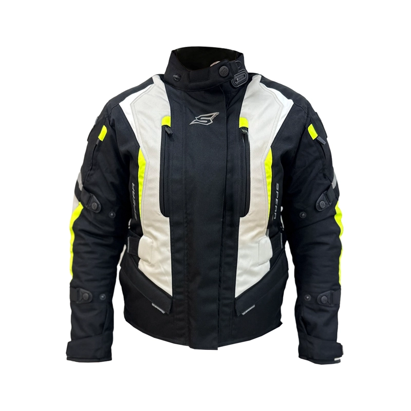 CHAQUETA DE MOTO SPEAR MFT BULLET PERLA Blanco M