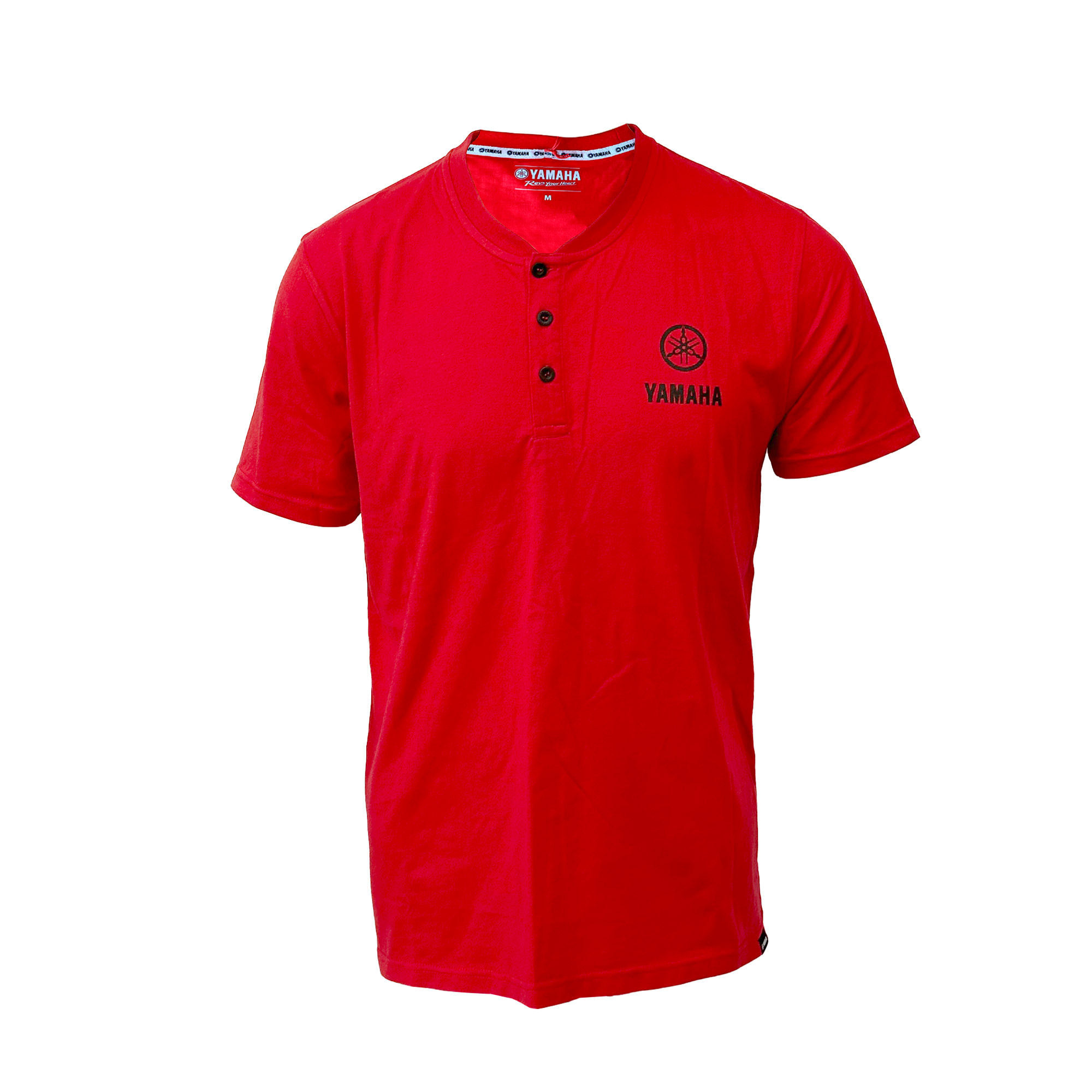 POLERA DE HOMBRE MANGA CORTA YAMAHA BOTON ROJO - 1