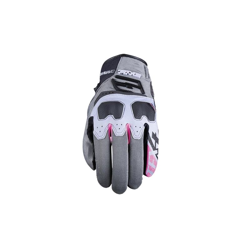 GUANTES MOTO FIVE TFX4 WOMAN GRIS/ROSADO - 2