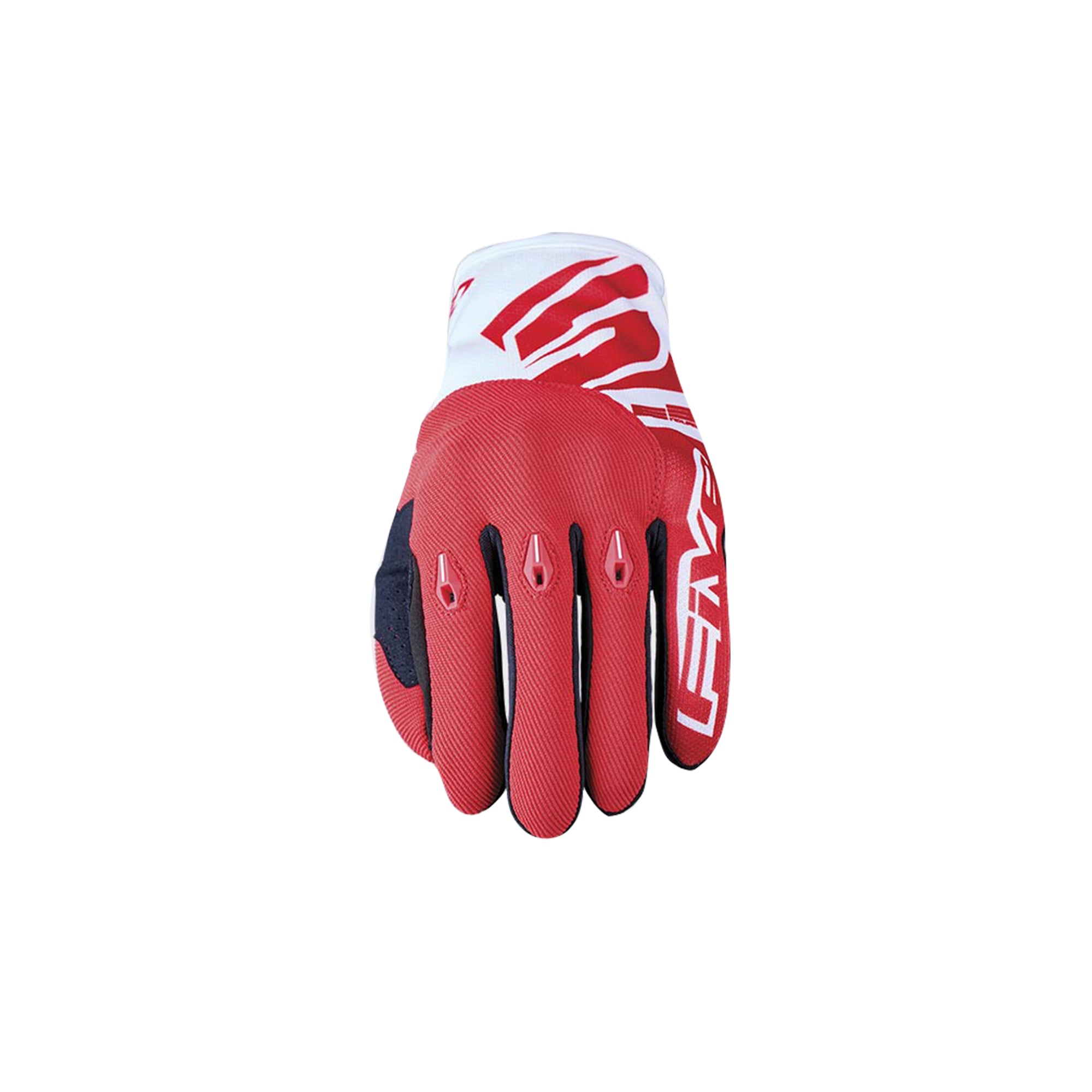 GUANTES MOTO FIVE E3 EVO BLANCO/ROJO - 2