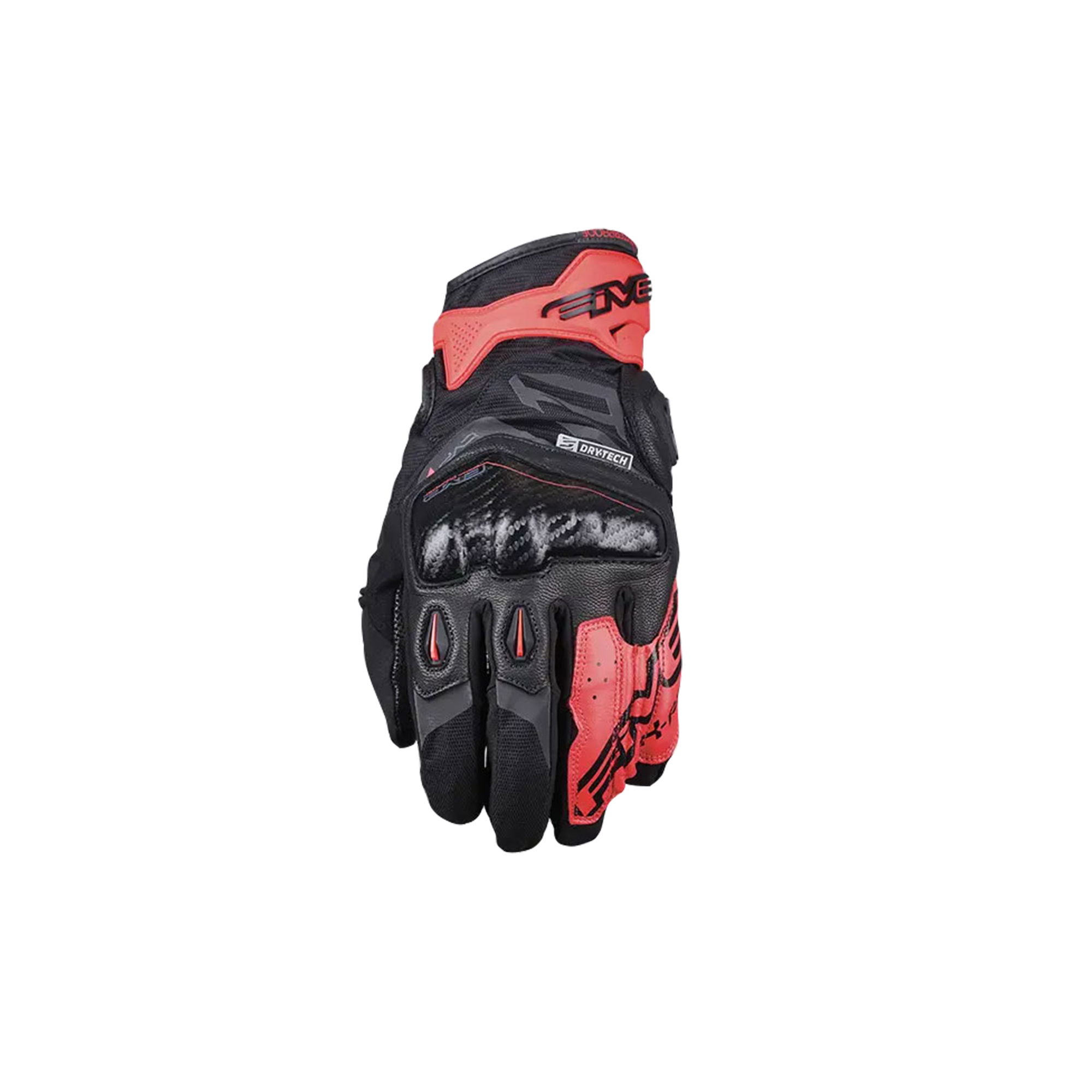 GUANTES MOTO FIVE X-RIDER WP NEGRO/FLUOR ROJO - 2