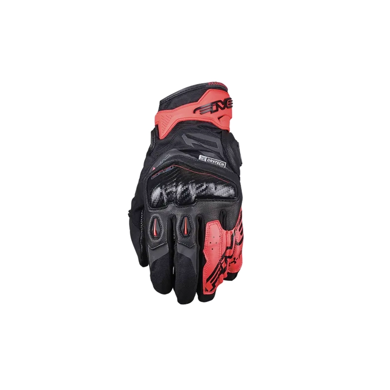 GUANTES MOTO FIVE X-RIDER WP NEGRO/FLUOR ROJO - 2
