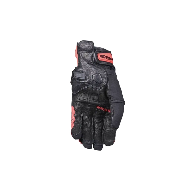 GUANTES MOTO FIVE X-RIDER WP NEGRO/FLUOR ROJO - 3