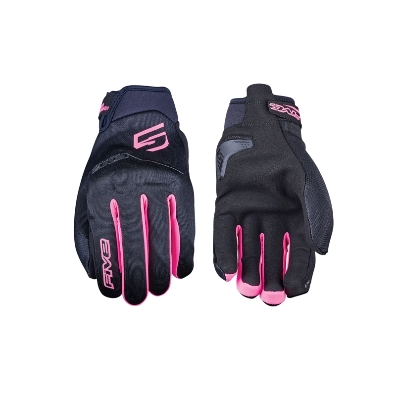 GUANTE MOTO FIVE GLOBE EVO WOMAN NEGRO ROSADO S