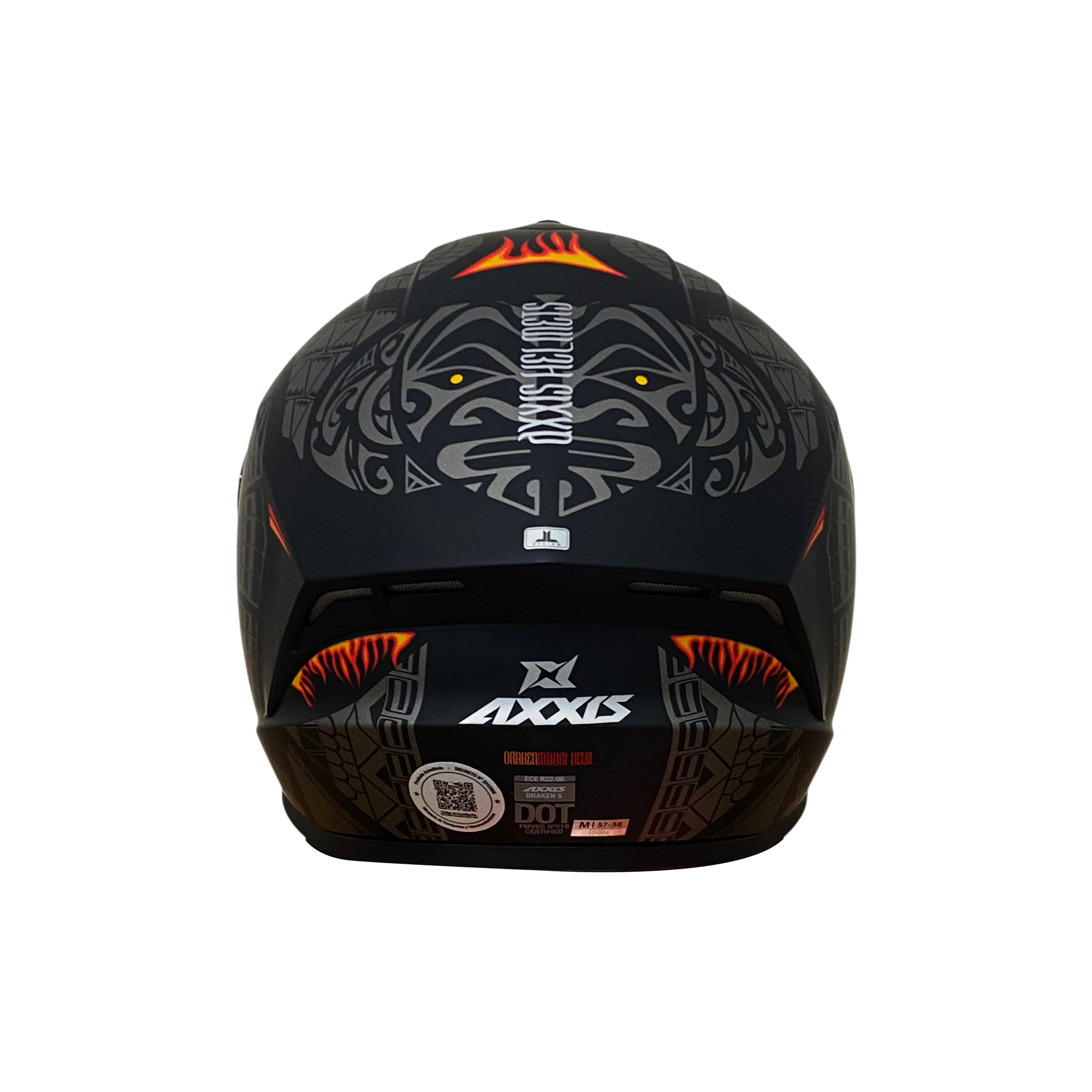 CASCO INTEGRAL AXXIS DRAKEN MAORI DEVIL - 6