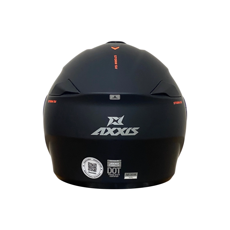 CASCO ABATIBLE AXXIS STORM NEGRO MATE - 8